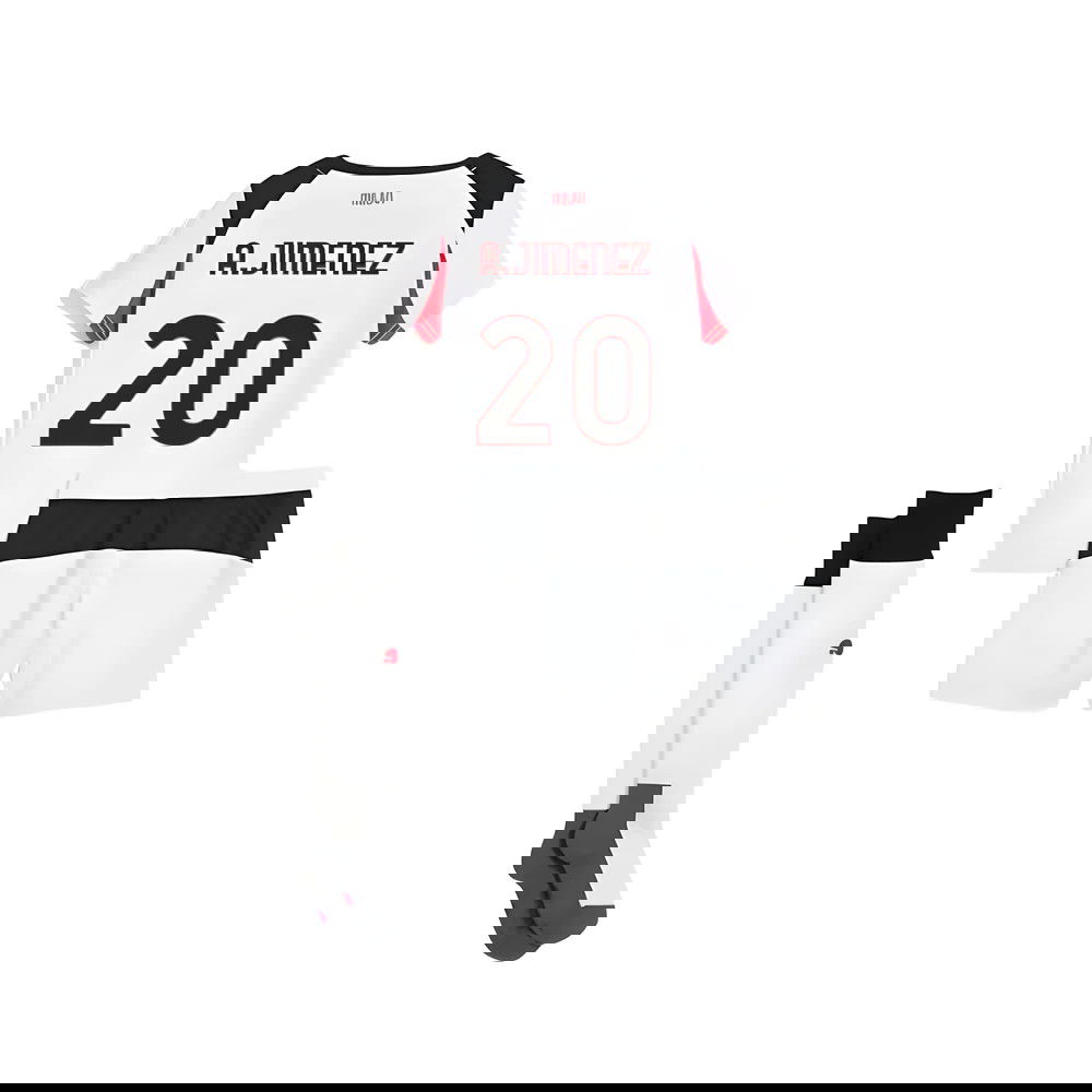 Fotbalové Dresy AC Milan Dětské AJIMENEZ #20 Venkovní Dres 2025-2026