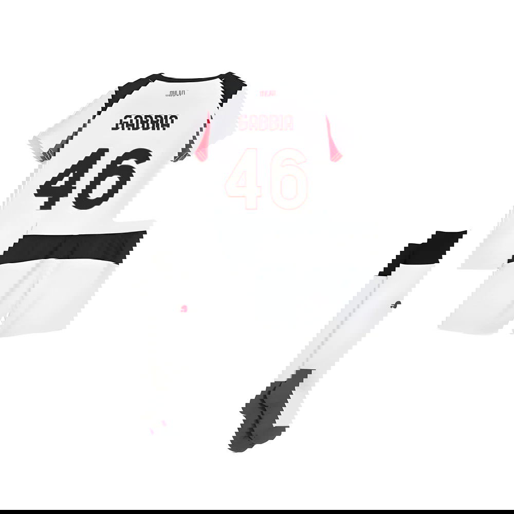 Fotbalové Dresy AC Milan Dětské GABBIA #46 Venkovní Dres 2025-2026