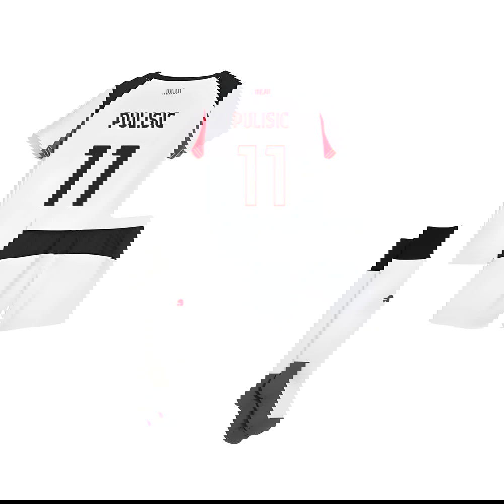 Fotbalové Dresy AC Milan Dětské PULISIC #11 Venkovní Dres 2025-2026