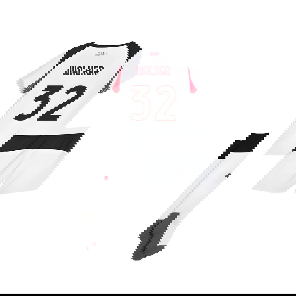 Fotbalové Dresy AC Milan Dětské WALKER #32 Venkovní Dres 2025-2026