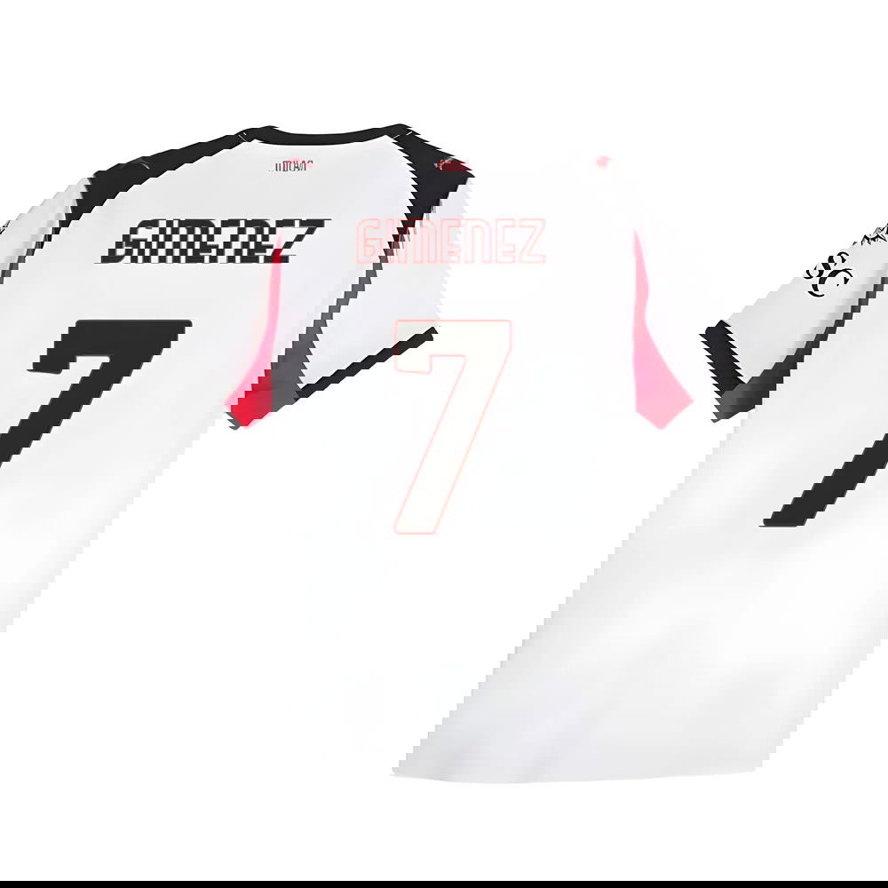 Fotbalové Dresy AC Milan GIMENEZ #7 Venkovní Dres 2025-2026