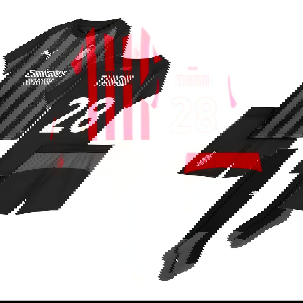 Fotbalové Dresy AC Milan Dětské THIAW #28 Domácí Dres 2025-2026