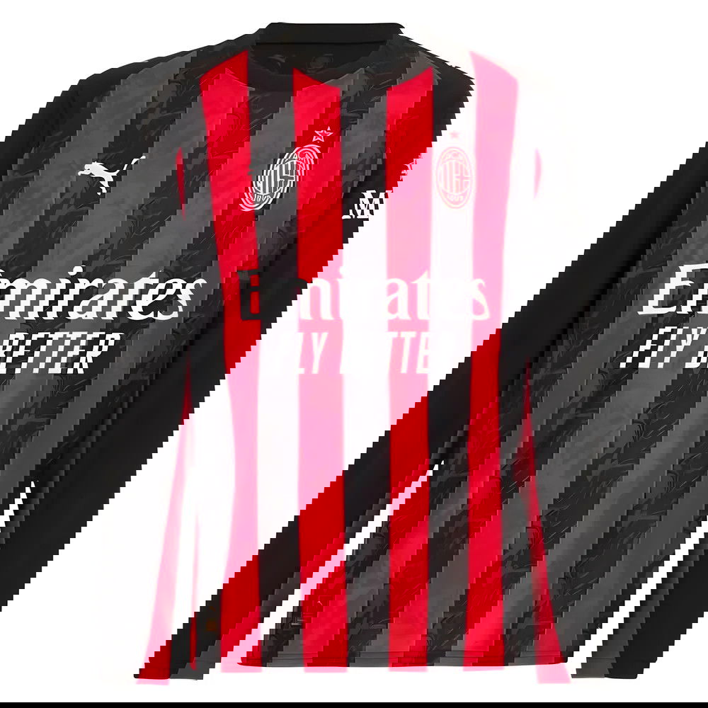 Fotbalové Dresy AC Milan Dlouhý Rukáv Domácí Dres 2025-2026