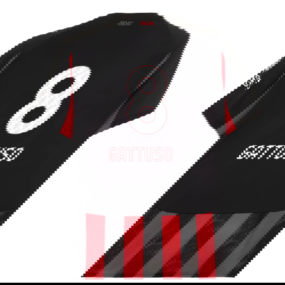 Fotbalové Dresy AC Milan GATTUSO #8 Domácí Dres 2025-2026