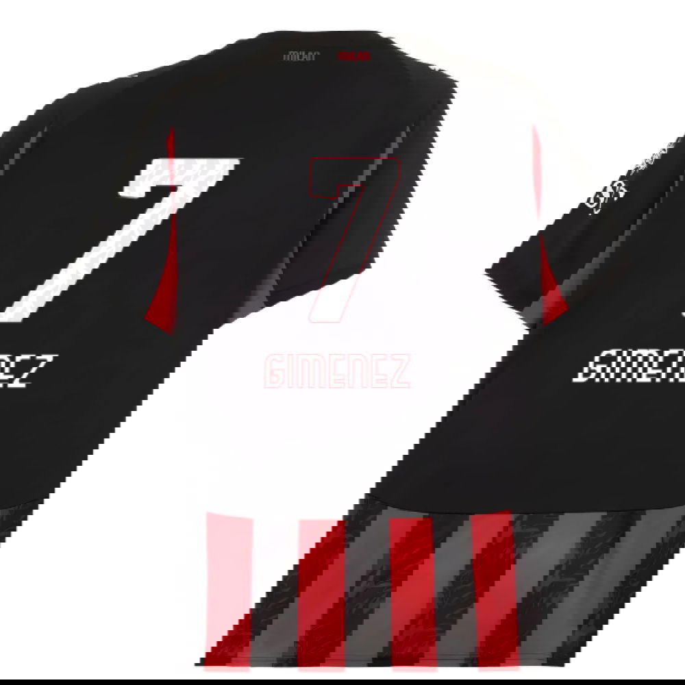 Fotbalové Dresy AC Milan GIMENEZ #7 Domácí Dres 2025-2026