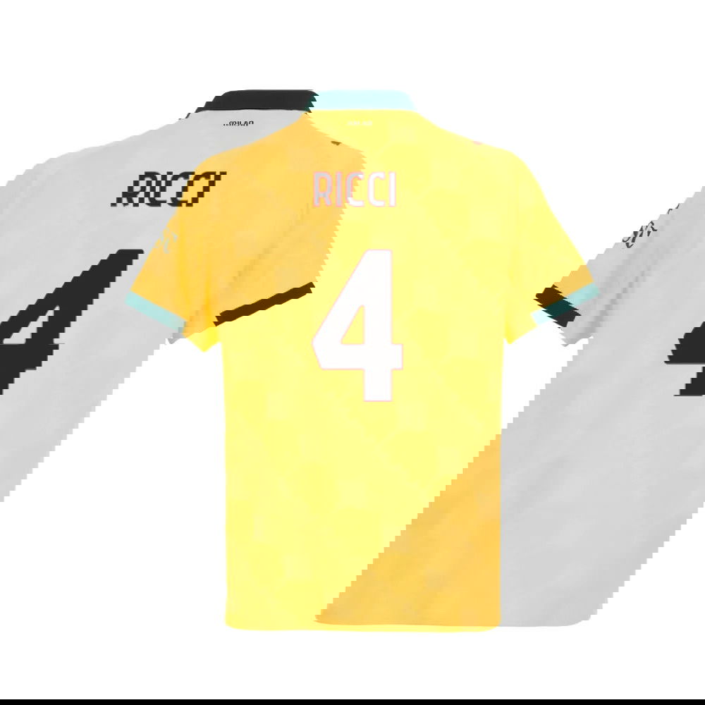 Fotbalové Dresy AC Milan RICCI #4 Alternativní Dres 2025-2026