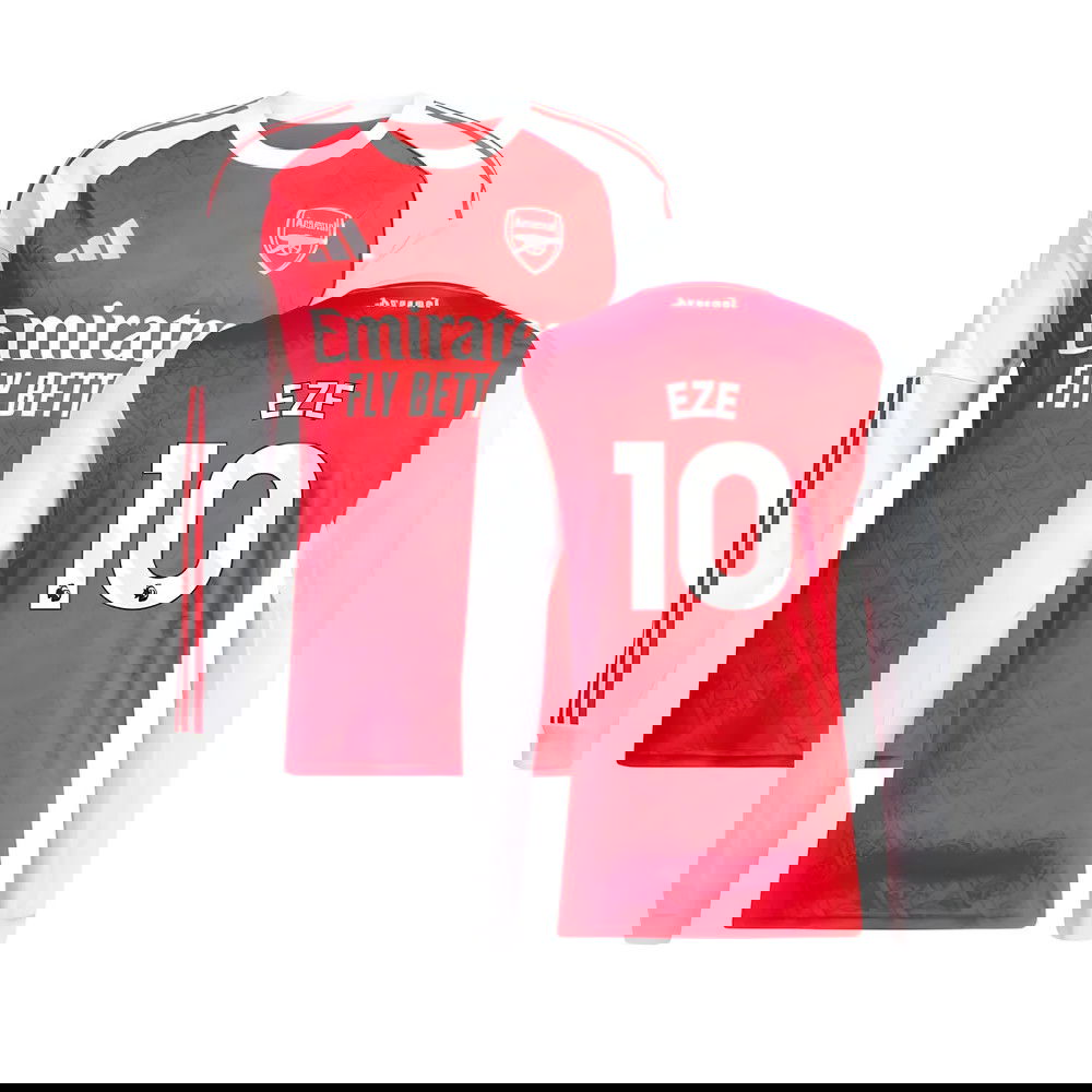 Fotbalové Dresy Arsenal Dlouhý Rukáv EZE #10 Domácí Dres 2025-2026