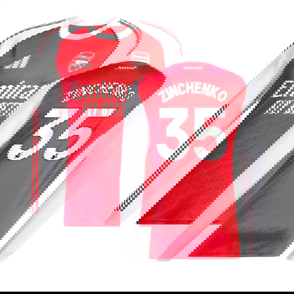 Fotbalové Dresy Arsenal Dlouhý Rukáv ZINCHENKO #35 Domácí Dres 2025-2026