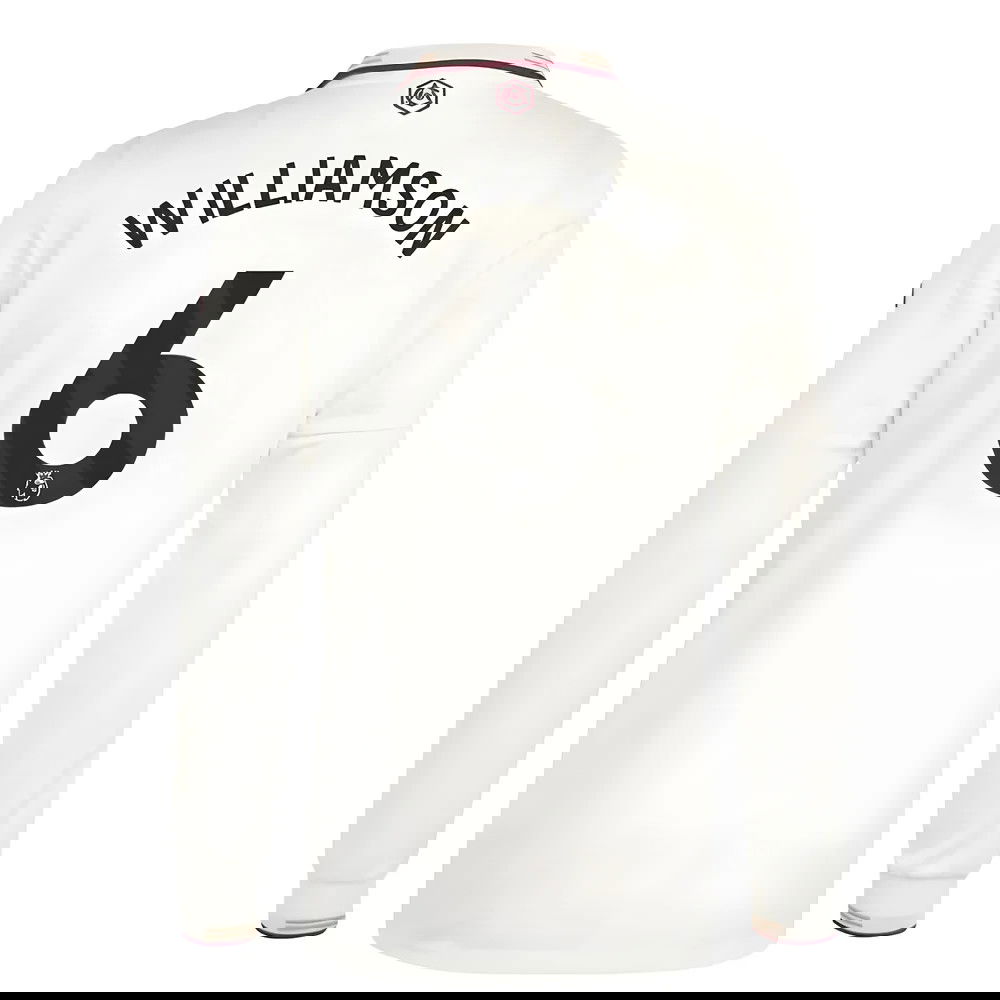 Fotbalové Dresy Arsenal Dlouhý Rukáv WILLIAMSON #6 Alternativní Dres 2025-2026