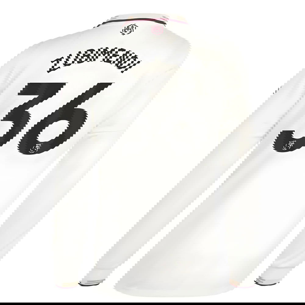 Fotbalové Dresy Arsenal Dlouhý Rukáv ZUBIMENDI #36 Alternativní Dres 2025-2026