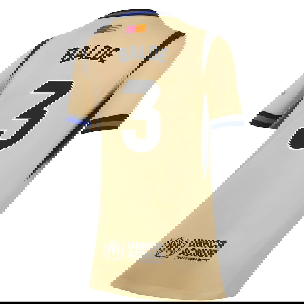 Fotbalové Dresy FC Barcelona Dámské BALDE #3 Venkovní Dres 2025-2026