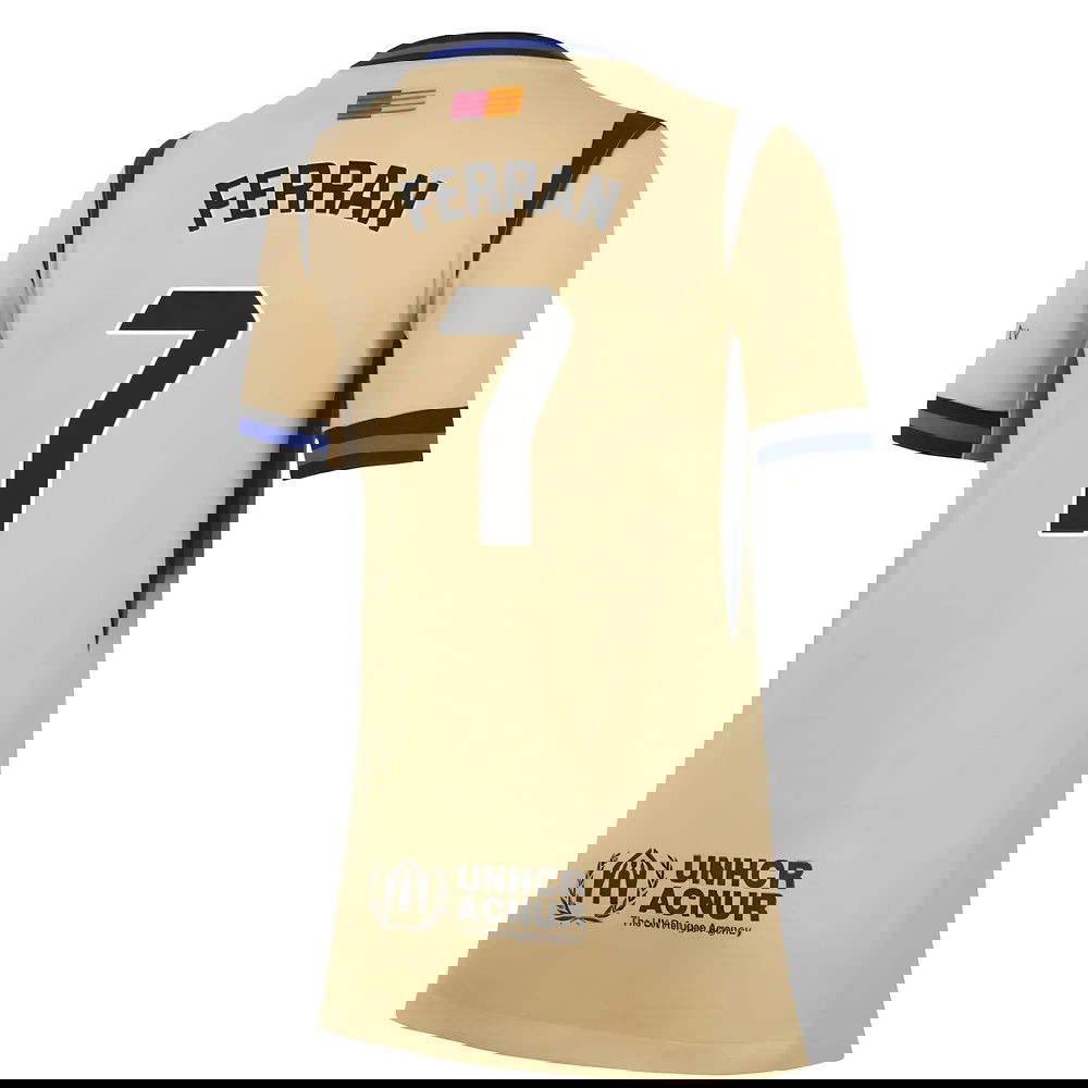 Fotbalové Dresy FC Barcelona Dámské FERRAN #7 Venkovní Dres 2025-2026