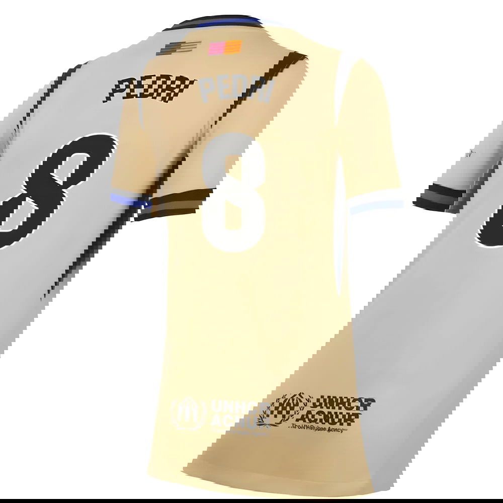 Fotbalové Dresy FC Barcelona Dámské PEDRI #8 Venkovní Dres 2025-2026