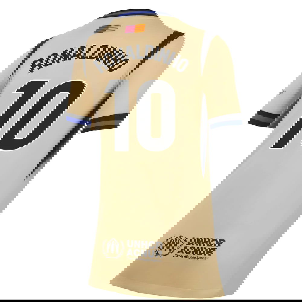 Fotbalové Dresy FC Barcelona Dámské RONALDINHO #10 Venkovní Dres 2025-2026