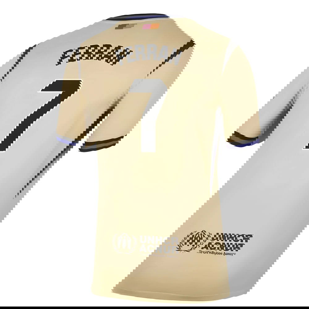 Fotbalové Dresy FC Barcelona FERRAN #7 Venkovní Dres 2025-2026