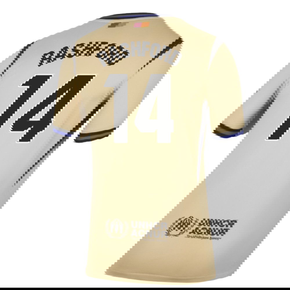 Fotbalové Dresy FC Barcelona RASHFORD #14 Venkovní Dres 2025-2026