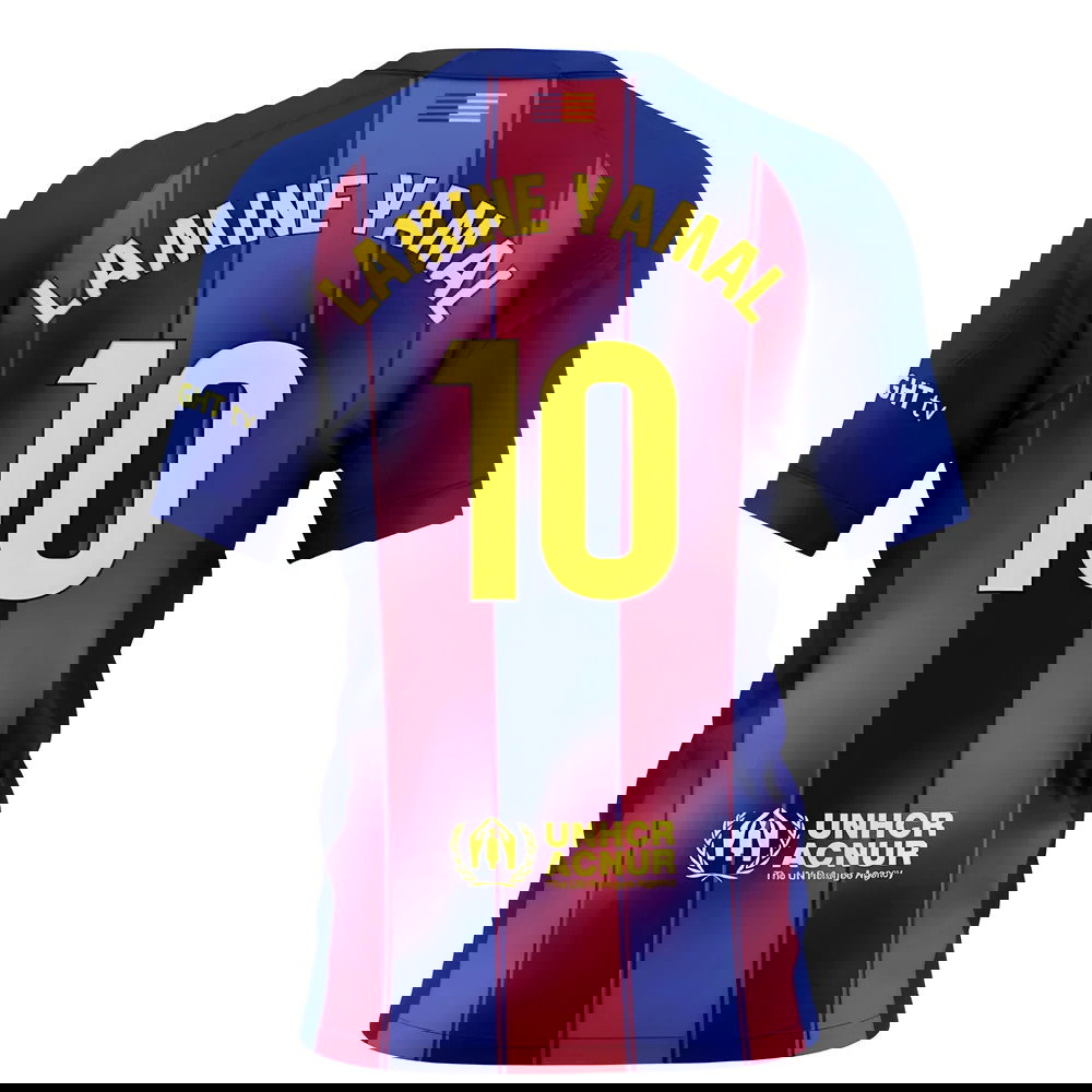 Fotbalové Dresy FC Barcelona Dámské LAMINE YAMAL #10 Domácí Dres 2025-2026