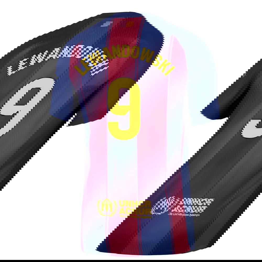 Fotbalové Dresy FC Barcelona LEWANDOWSKI #9 Domácí Dres 2025-2026