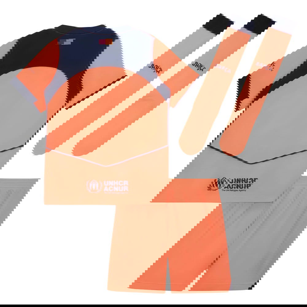 reprezentace Fotbalové Dresy FC Barcelona Dětské Alternativní Dres 2025-2026 obchod