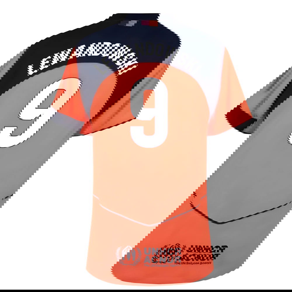 Fotbalové Dresy FC Barcelona LEWANDOWSKI #9 Alternativní Dres 2025-2026