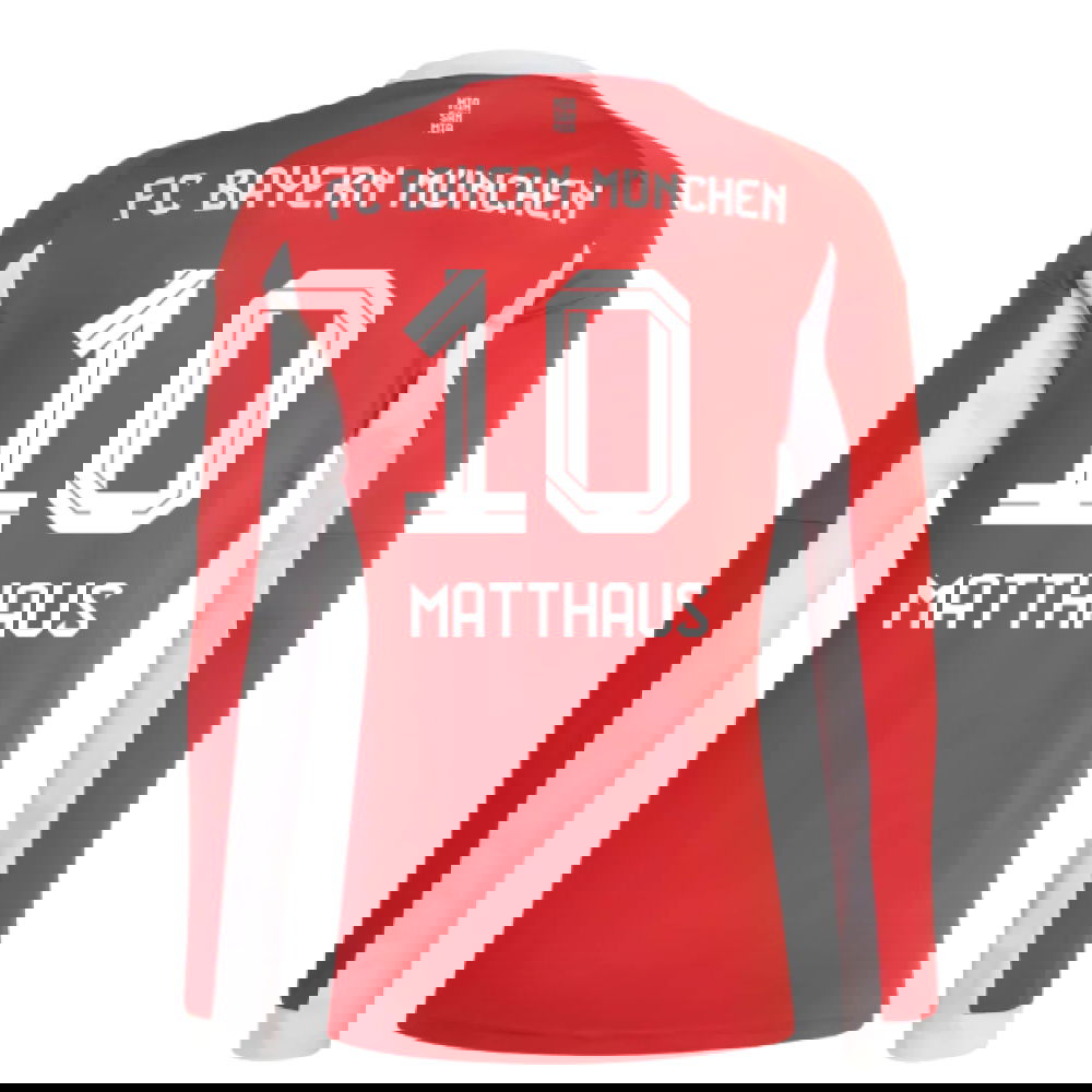Fotbalové Dresy Bayern Munich Dlouhý Rukáv MATTHAUS #10 Domácí Dres 2025-2026