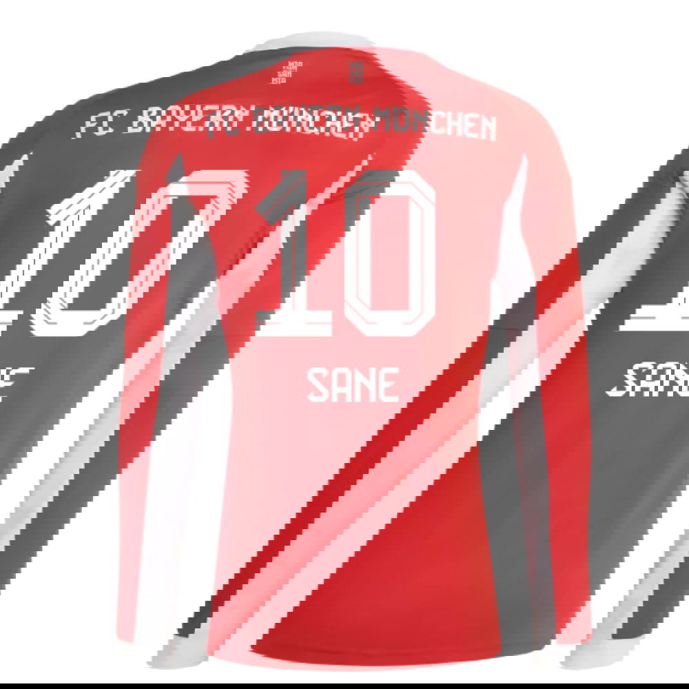 Fotbalové Dresy Bayern Munich Dlouhý Rukáv SANE #10 Domácí Dres 2025-2026