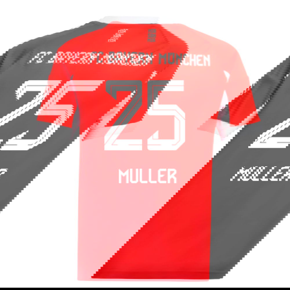 Fotbalové Dresy Bayern Munich MULLER #25 Domácí Dres 2025-2026