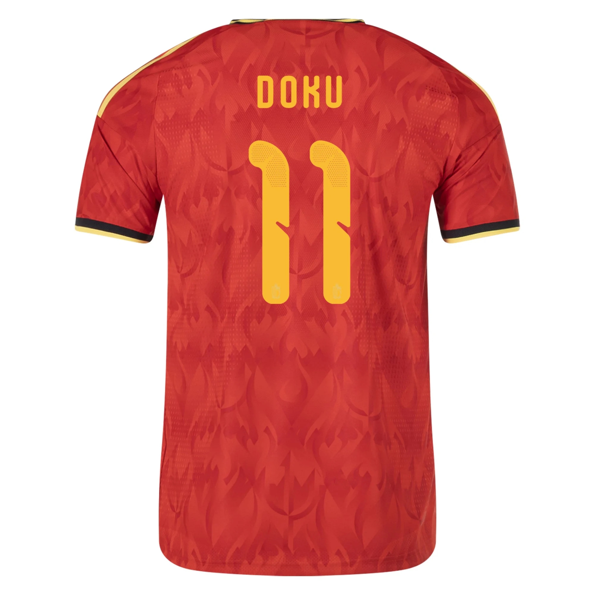 Fotbalové Dresy Belgie JEREMY DOKU #11 Domácí Dres Mistrovství světa 2026