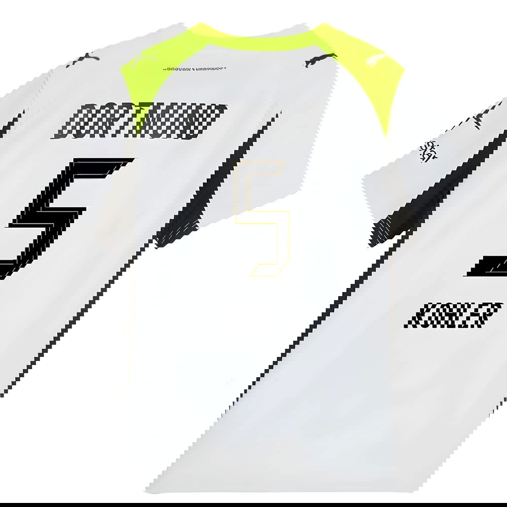 Fotbalové Dresy BVB Borussia Dortmund KOHLER #5 Venkovní Dres 2025-2026