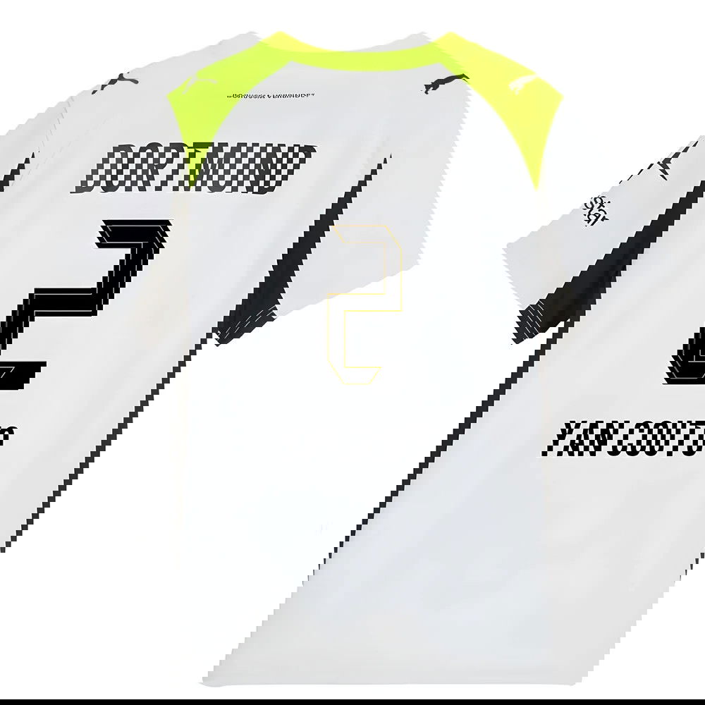 Fotbalové Dresy BVB Borussia Dortmund YAN COUTO #2 Venkovní Dres 2025-2026