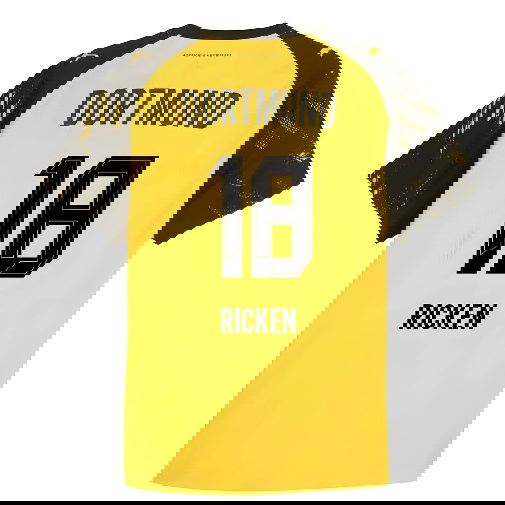 Fotbalové Dresy BVB Borussia Dortmund RICKEN #18 Domácí Dres 2025-2026
