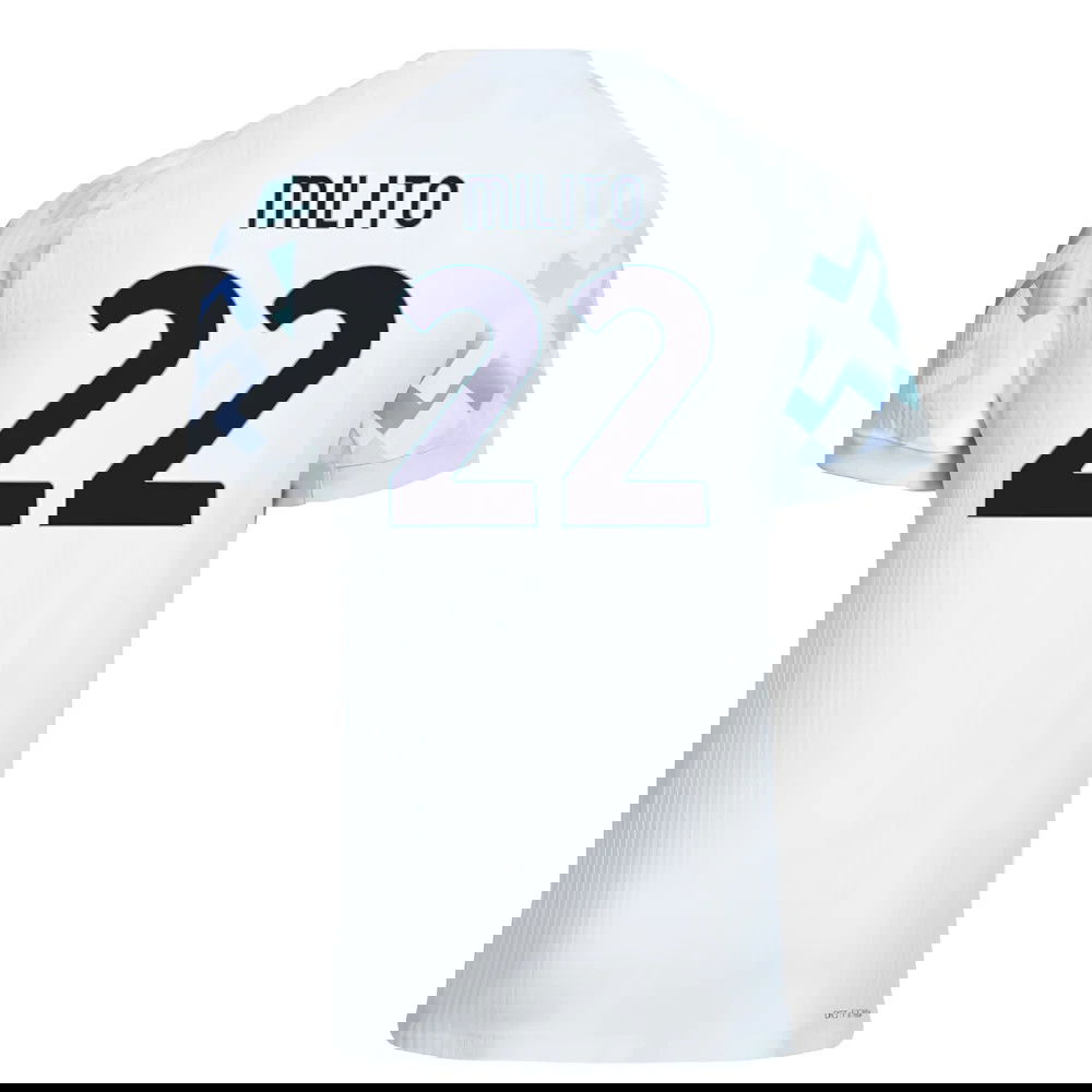 Fotbalové Dresy Inter Milan MILITO #22 Venkovní Dres 2025-2026