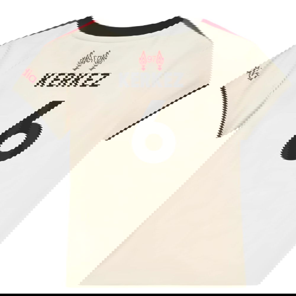 Fotbalové Dresy Liverpool Dětské KERKEZ #6 Venkovní Dres 2025-2026