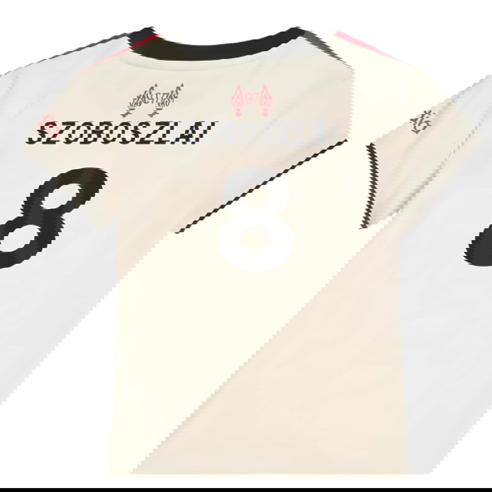 Fotbalové Dresy Liverpool Dětské SZOBOSZLAI #8 Venkovní Dres 2025-2026