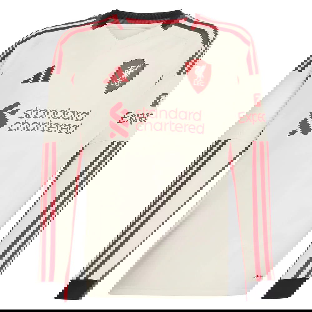 Fotbalové Dresy Liverpool Dlouhý Rukáv Venkovní Dres 2025-2026