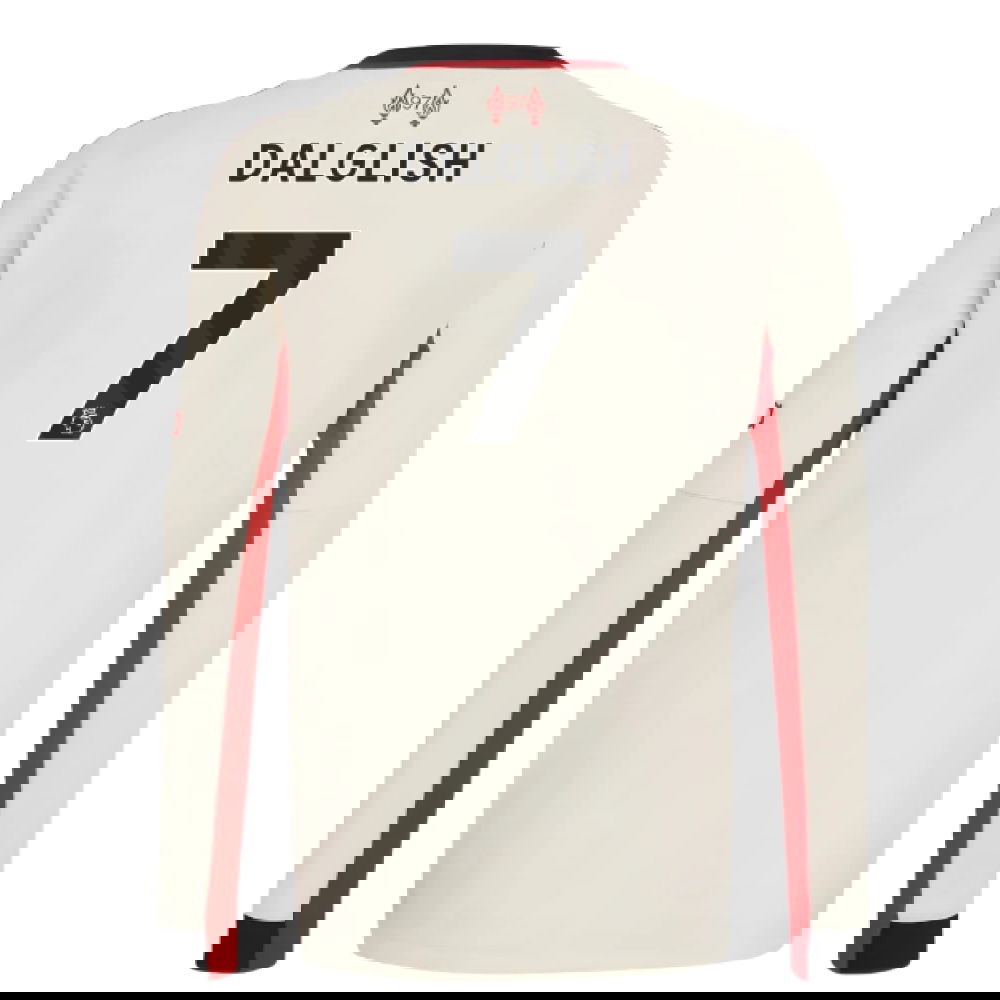 Fotbalové Dresy Liverpool Dlouhý Rukáv DALGLISH #7 Venkovní Dres 2025-2026