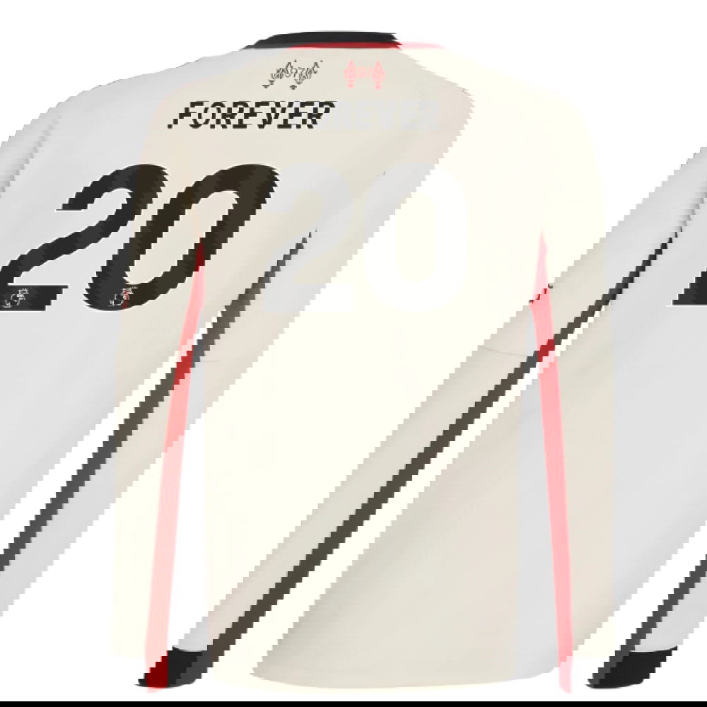 Fotbalové Dresy Liverpool Dlouhý Rukáv FOREVER #20 Venkovní Dres 2025-2026