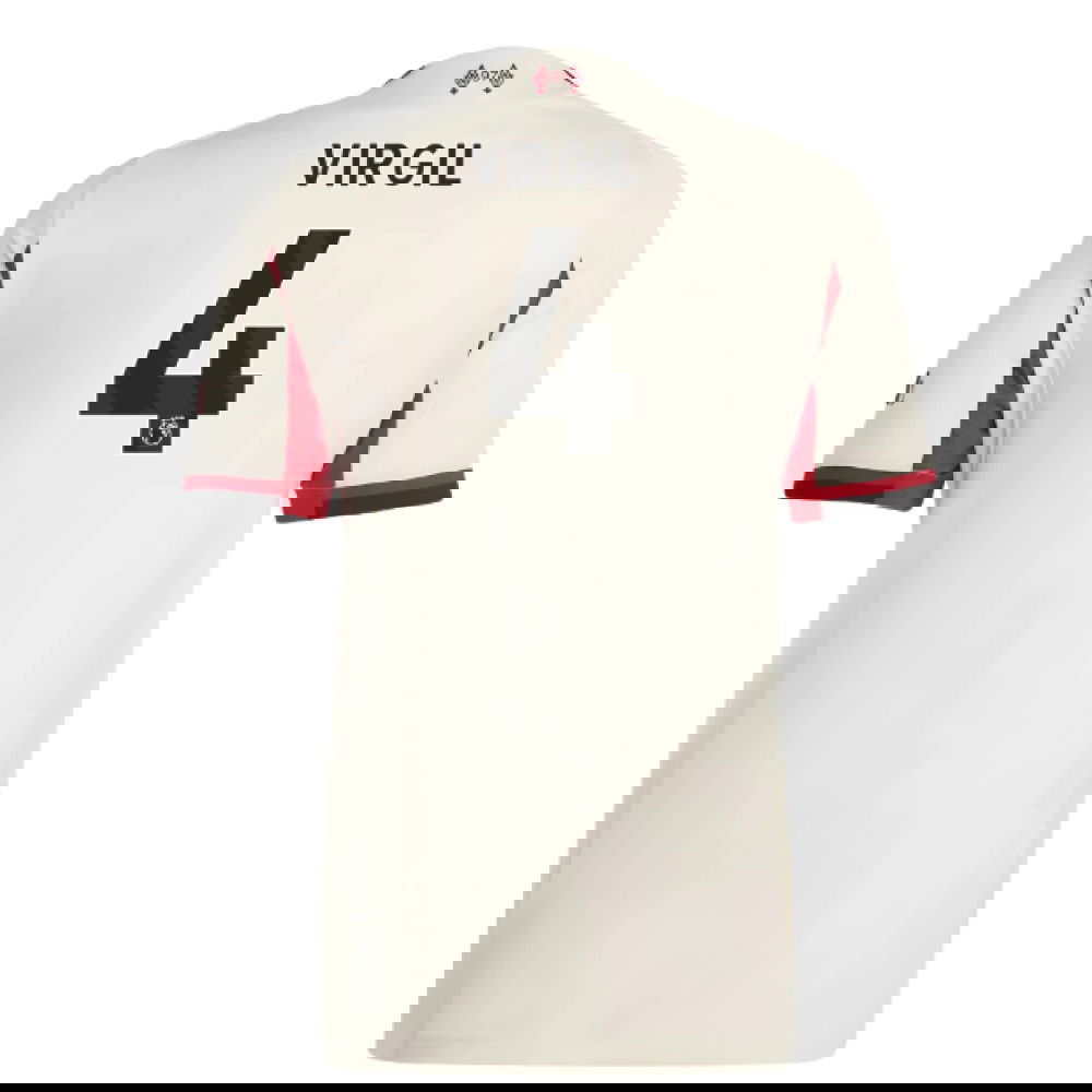 Fotbalové Dresy Liverpool Dámské VIRGIL #4 Venkovní Dres 2025-2026