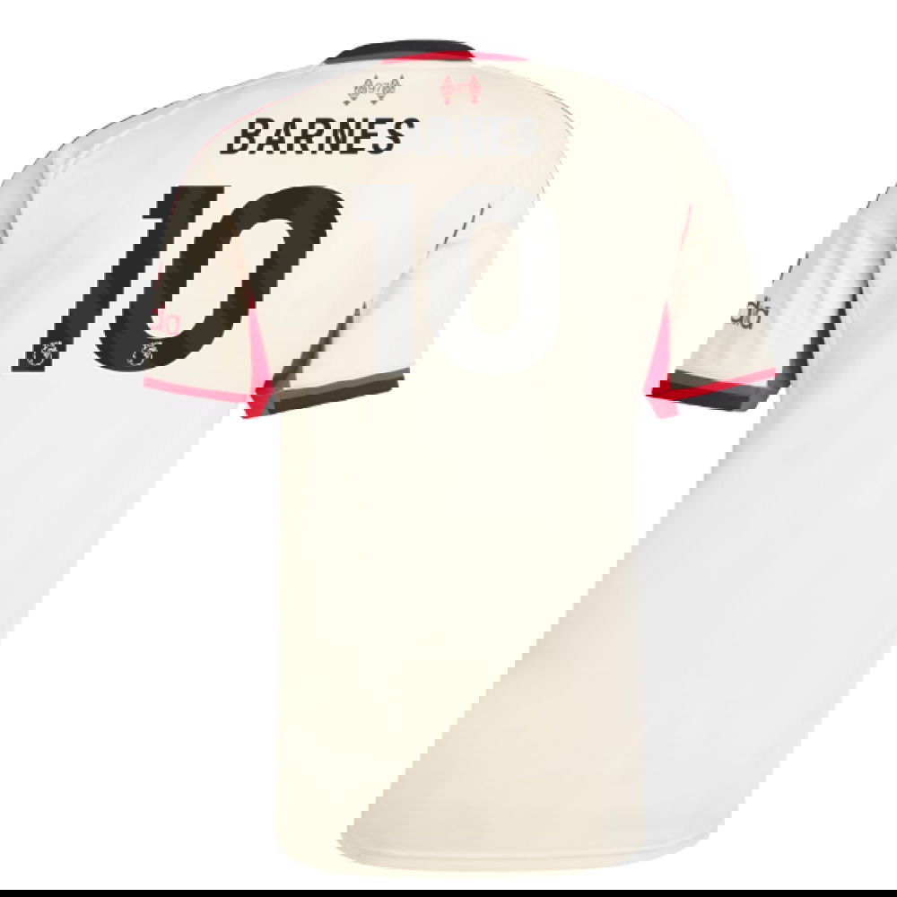 Fotbalové Dresy Liverpool BARNES #10 Venkovní Dres 2025-2026
