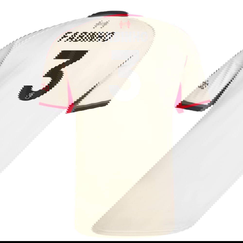Fotbalové Dresy Liverpool FABINHO #3 Venkovní Dres 2025-2026