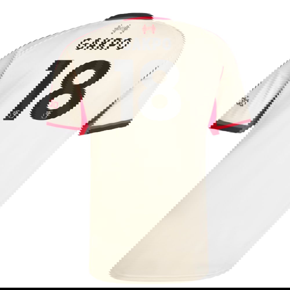Fotbalové Dresy Liverpool GAKPO #18 Venkovní Dres 2025-2026