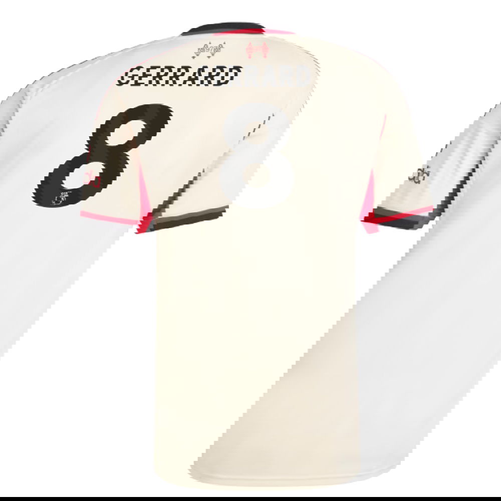 Fotbalové Dresy Liverpool GERRARD #8 Venkovní Dres 2025-2026