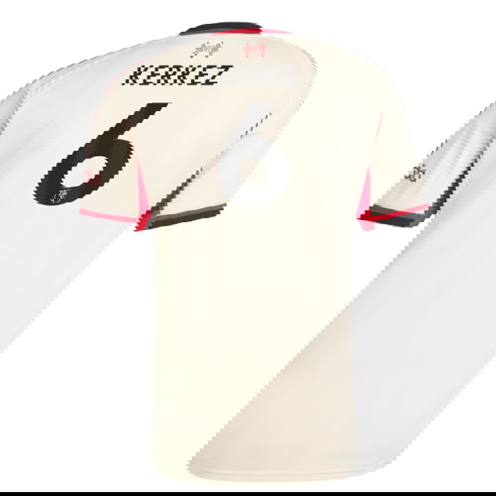 Fotbalové Dresy Liverpool KERKEZ #6 Venkovní Dres 2025-2026