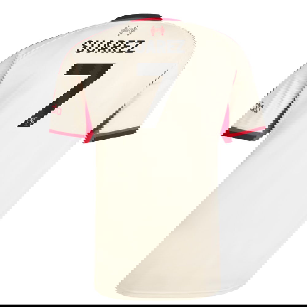 Fotbalové Dresy Liverpool SUAREZ #7 Venkovní Dres 2025-2026