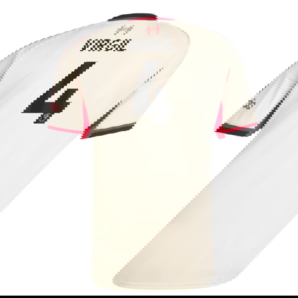 Fotbalové Dresy Liverpool VIRGIL #4 Venkovní Dres 2025-2026