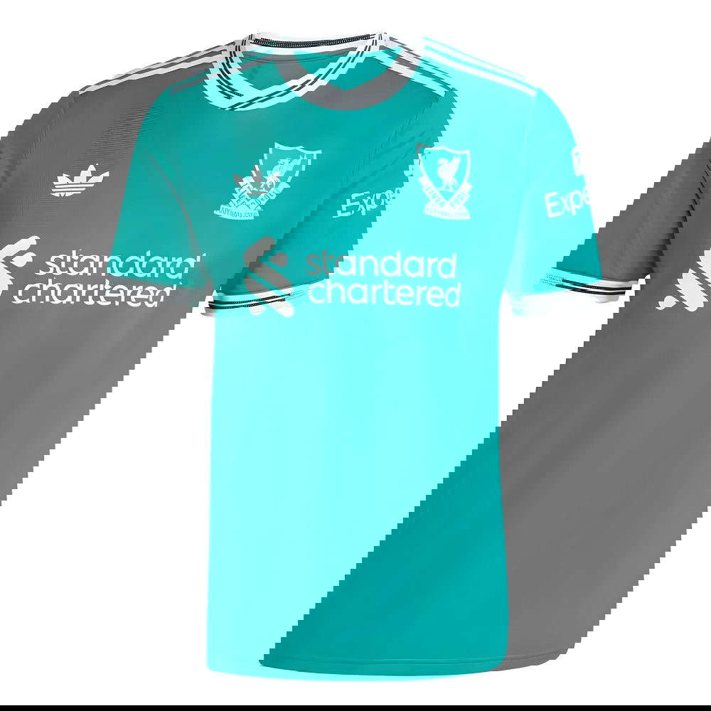 original Fotbalové Dresy Liverpool RUSH #9 Alternativní Dres 2025-2026 chrániče