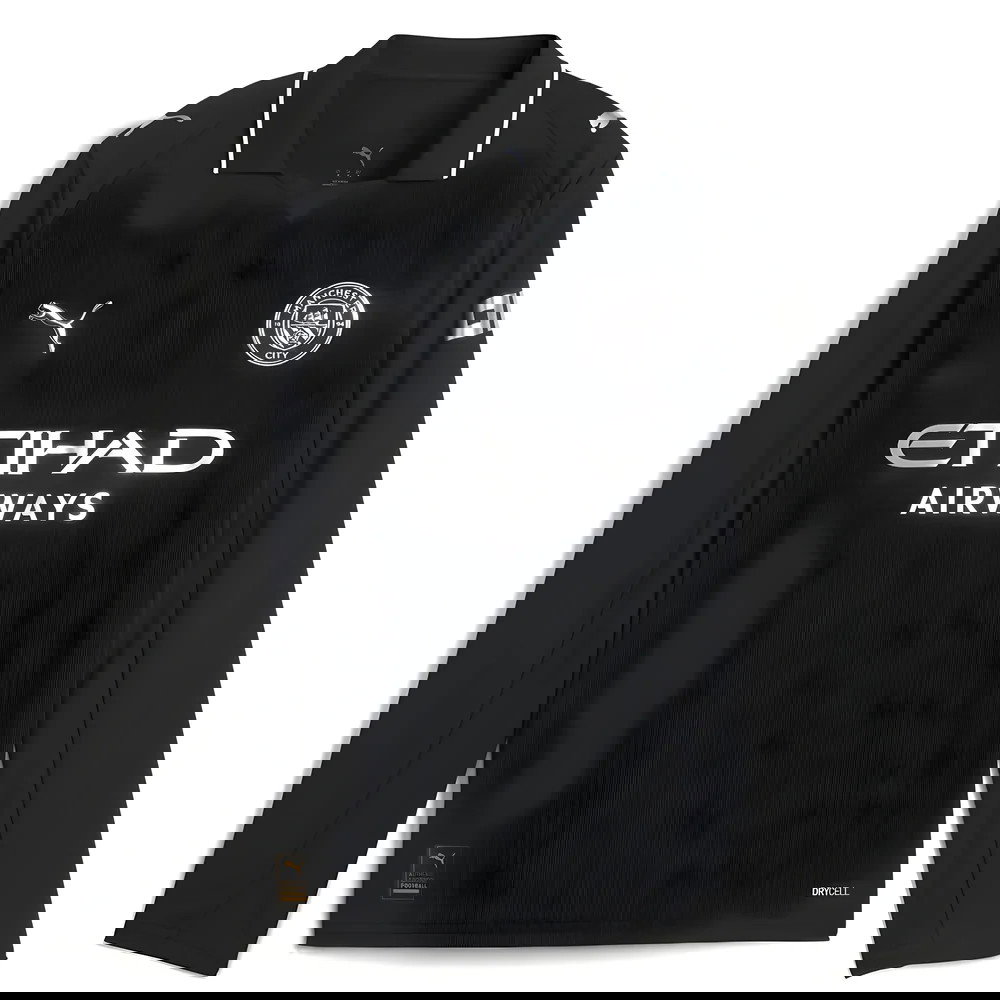 levné Fotbalové Dresy Manchester City Dlouhý Rukáv REIJNDERS #4 Venkovní Dres 2025-2026 na míru