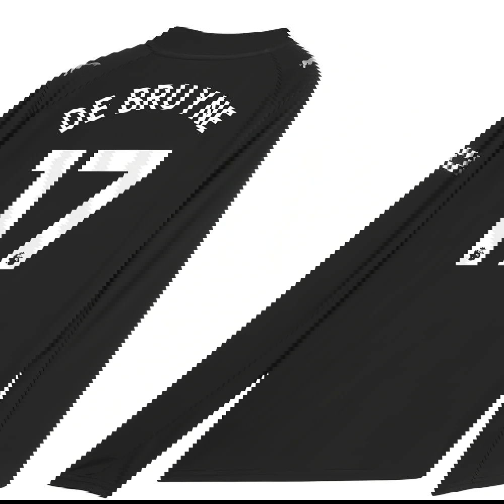 Fotbalové Dresy Manchester City Dlouhý Rukáv DE BRUYNE #17 Venkovní Dres 2025-2026