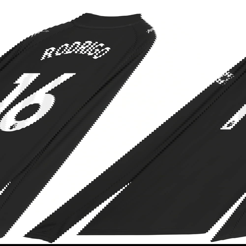 Fotbalové Dresy Manchester City Dlouhý Rukáv RODRIGO #16 Venkovní Dres 2025-2026