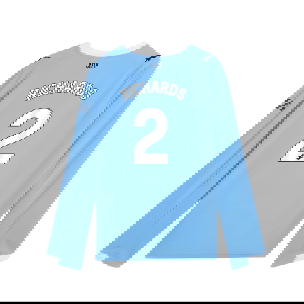 Fotbalové Dresy Manchester City Dlouhý Rukáv RICHARDS #2 Domácí Dres 2025-2026